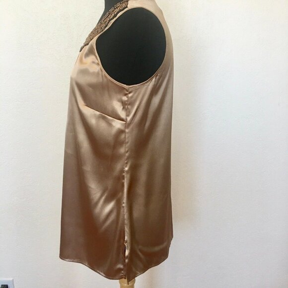 CHICOS 0 Small Tunic Top Heavy Beading At Yoke - Picture 4 of 7